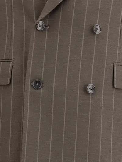Tagliatore Double-breasted Suit In Gray
