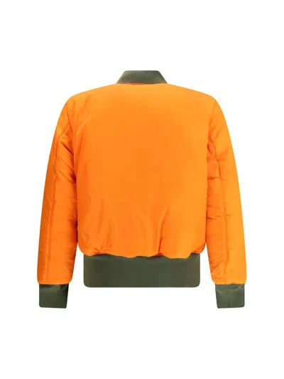 Alpha Industries Ma-1 Vf 59 Long Bomber Jacket Dark Green Nylon Bomber Jacket In Green