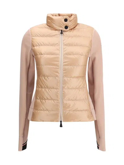 Moncler Padded Zip-fastening Jacket In Pink