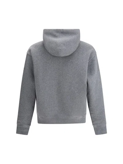 Moncler Mountain-logo Hoodie Sweater In Gray
