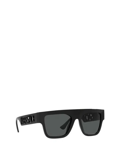 Versace Eyewear Rectangular Frame Sunglasses In Black