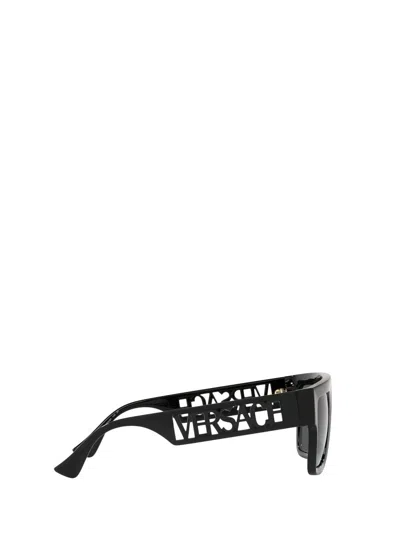 Versace Eyewear Rectangular Frame Sunglasses In Black