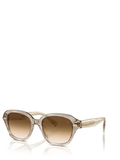 Brunello Cucinelli Gradient Pillow Sunglasses In Brown