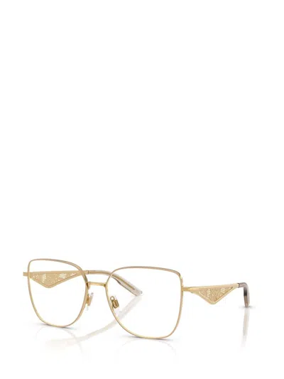 Dolce & Gabbana Eyewear Eyeglasses In Gold