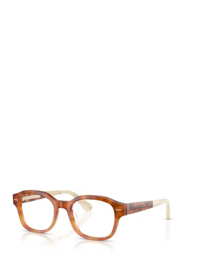 Brunello Cucinelli 50mm Rectangle Optical Glasses In Brown