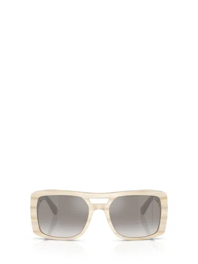 Brunello Cucinelli Bc4012s Square Acetate Sunglasses In Neutral