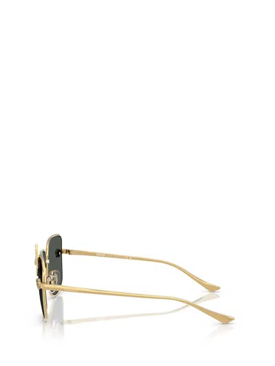 Versace Ve2282 Square Metal Sunglasses In Gold