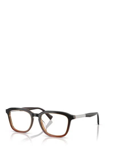 Brunello Cucinelli 53mm Rectangle Optical Glasses In Black