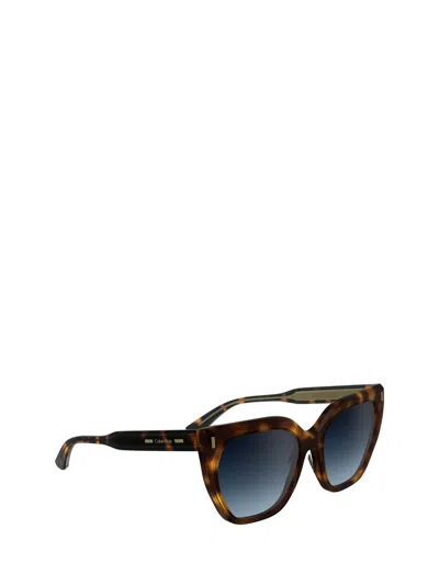 Calvin Klein Sunglasses In Brown