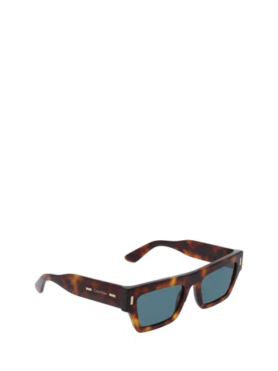 Calvin Klein Sunglasses In Brown