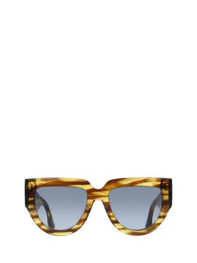 Victoria Beckham 53mm Classic Logo Tea Cup Sunglasses In Brown
