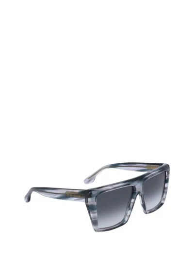 Victoria Beckham 56mm Gradient Square Sunglasses In Blue