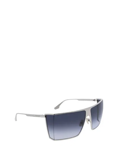 Victoria Beckham 62mm Shield Sunglasses In Blue