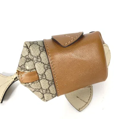 Pre-owned Gucci Beige Pvc Leather Coin Purse/coin Case () In Sand