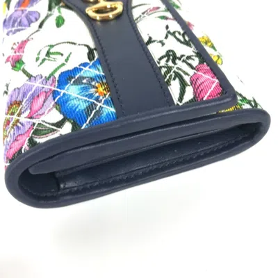 Pre-owned Gucci Multi-color Canvas Long Wallet (bi-fold) ()