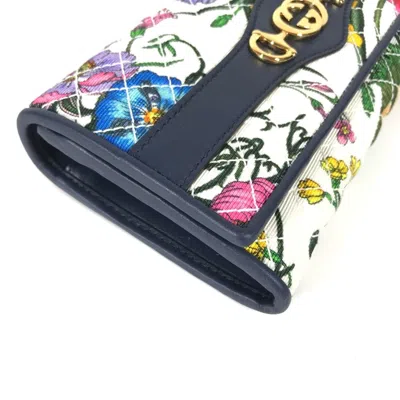 Pre-owned Gucci Multi-color Canvas Long Wallet (bi-fold) ()