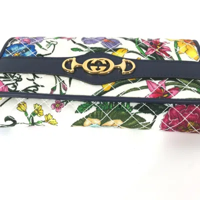 Pre-owned Gucci Multi-color Canvas Long Wallet (bi-fold) ()