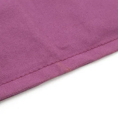 Pre-owned Hermes Purple Cotton Canvas Clutch Bag Pouch ()