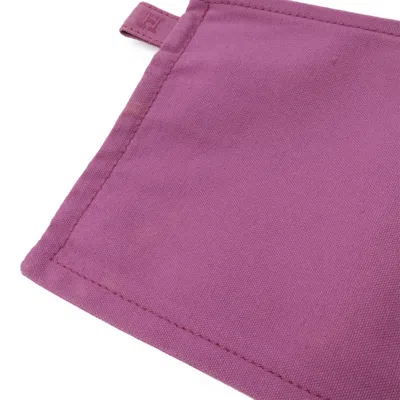 Pre-owned Hermes Purple Cotton Canvas Clutch Bag Pouch ()