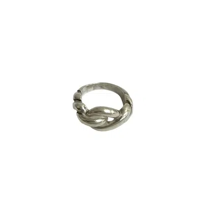Pre-owned Hermes Silver Silver 925 Band Ring ()
