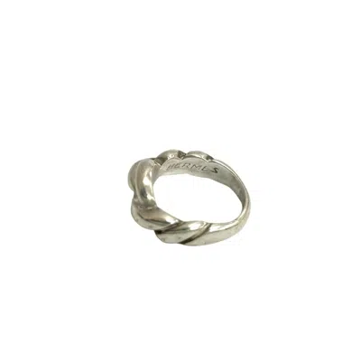 Pre-owned Hermes Silver Silver 925 Band Ring ()