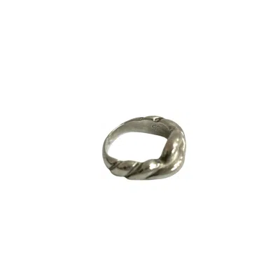 Pre-owned Hermes Silver Silver 925 Band Ring ()