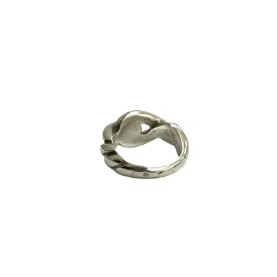Pre-owned Hermes Silver Silver 925 Band Ring ()