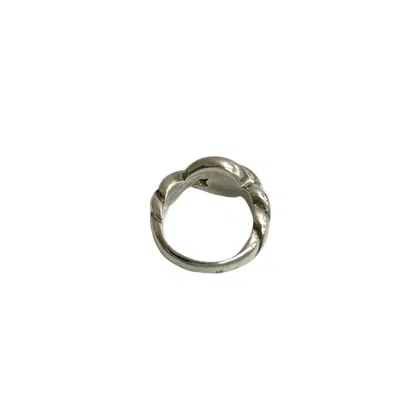 Pre-owned Hermes Silver Silver 925 Band Ring ()