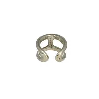 Pre-owned Hermes Silver Silver 925 Band Ring ()