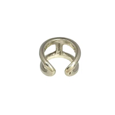 Pre-owned Hermes Silver Silver 925 Band Ring ()