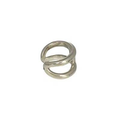 Pre-owned Hermes Silver Silver 925 Band Ring ()