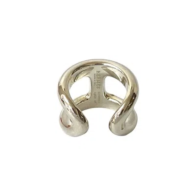 Pre-owned Hermes Silver Silver 925 Band Ring ()