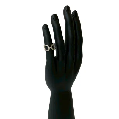 Pre-owned Hermes Silver Silver 925 Band Ring ()