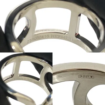 Pre-owned Hermes Silver Silver 925 Band Ring ()