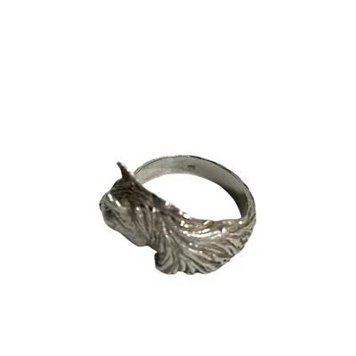 Pre-owned Hermes Silver Silver 925 Band Ring ()