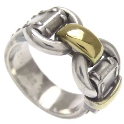 Pre-owned Hermes Silver Silver Band Ring ()
