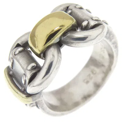Pre-owned Hermes Silver Silver Band Ring ()