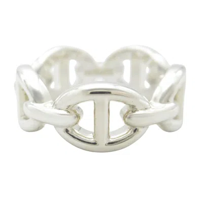 Pre-owned Hermes Silver Silver 925 Band Ring ()