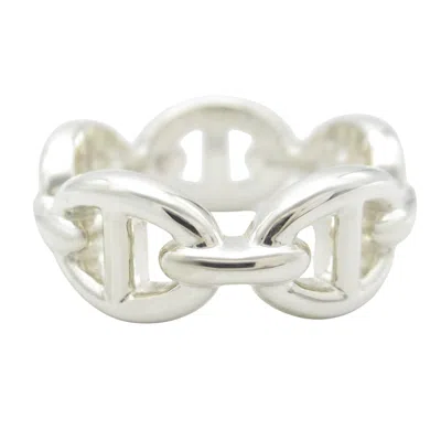 Pre-owned Hermes Silver Silver 925 Band Ring ()