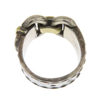 Pre-owned Hermes Silver Silver Band Ring ()