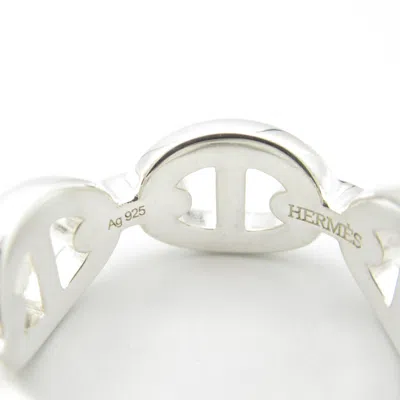 Pre-owned Hermes Silver Silver 925 Band Ring ()