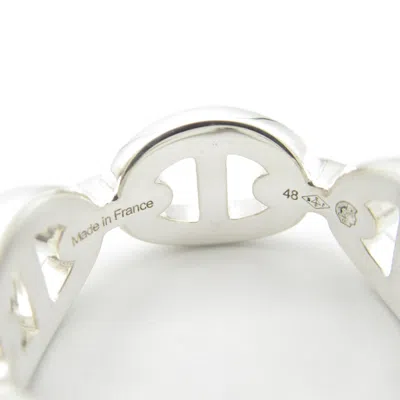 Pre-owned Hermes Silver Silver 925 Band Ring ()