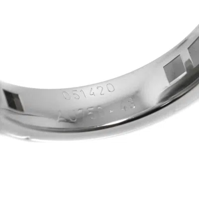 Pre-owned Hermes Silver White Gold (18k) Band Ring ()