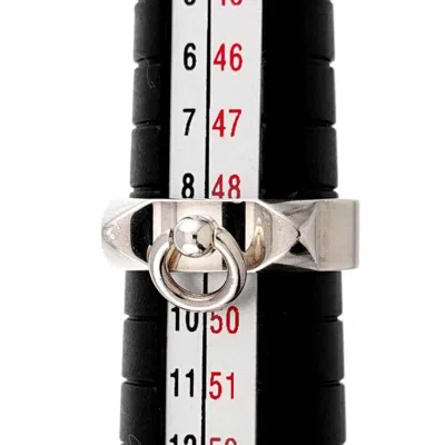 Pre-owned Hermes Silver Silver 925 Band Ring ()