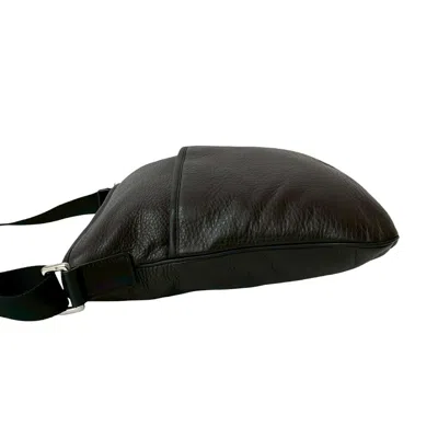 Pre-owned Loewe Brown Leather Nylon Pochette Shoulder Bag ()