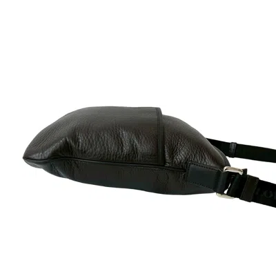Pre-owned Loewe Brown Leather Nylon Pochette Shoulder Bag ()