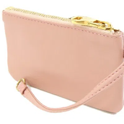 Pre-owned Loewe Pink Leather Coin Purse/coin Case ()