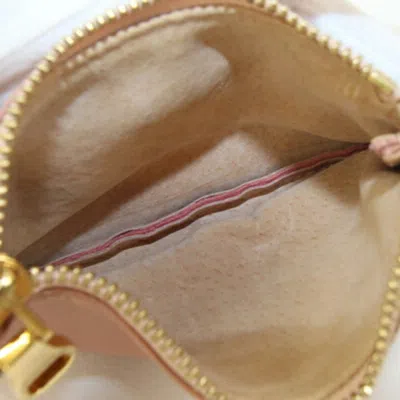Pre-owned Loewe Pink Leather Coin Purse/coin Case ()