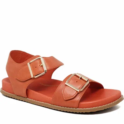 Ziera Women Hastice Sandal In Orange In Orange