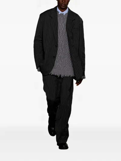 Simkhai Pinstripe Jacket In Black